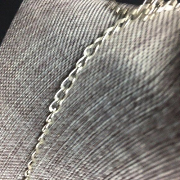 Pink Shell Necklace Mother Of Pearl Silver Chain Circle Faceted Crystal Dangles - Picture 5 of 6